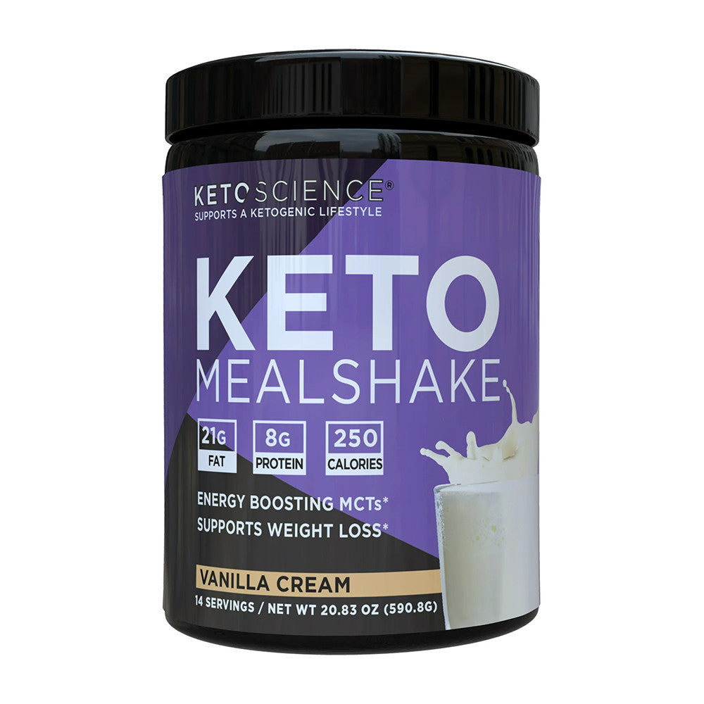 Keto Science Ketogenic Meal Shake Vanilla Cream Powder, 14 servings, 20.83 Oz